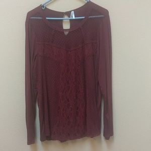 Maroon blouse